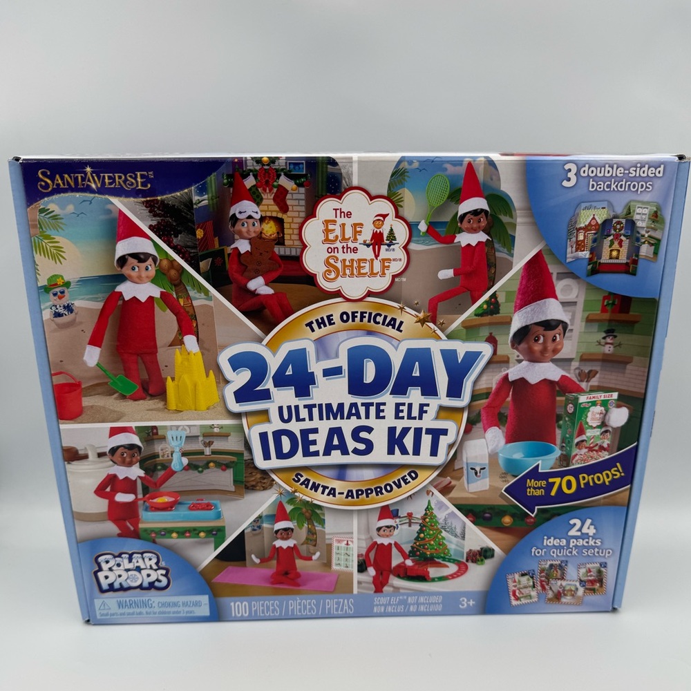 Official The Elf on the Shelf 24-Day Ultimate Kit Moving Train 70+ Props NEW!